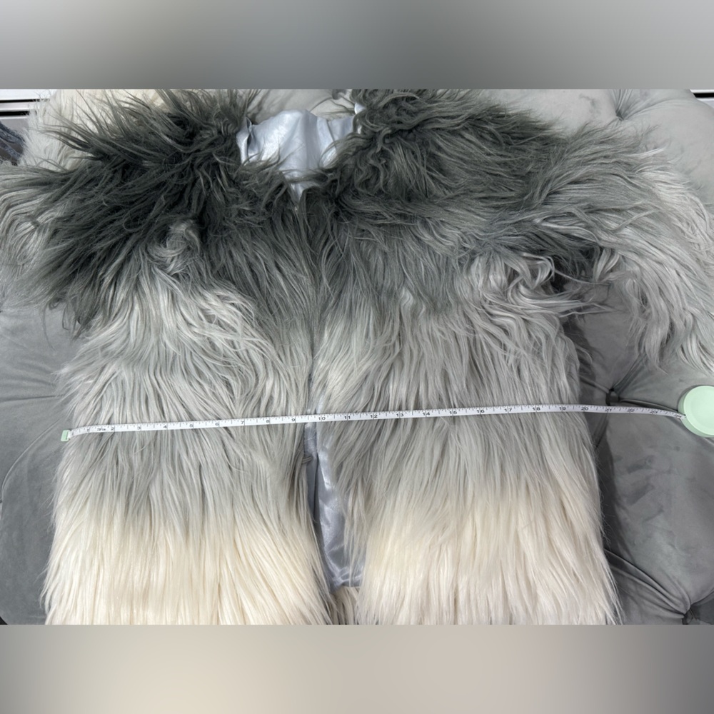 Faux Fur Ombre Jacket - Picture 9 of 9